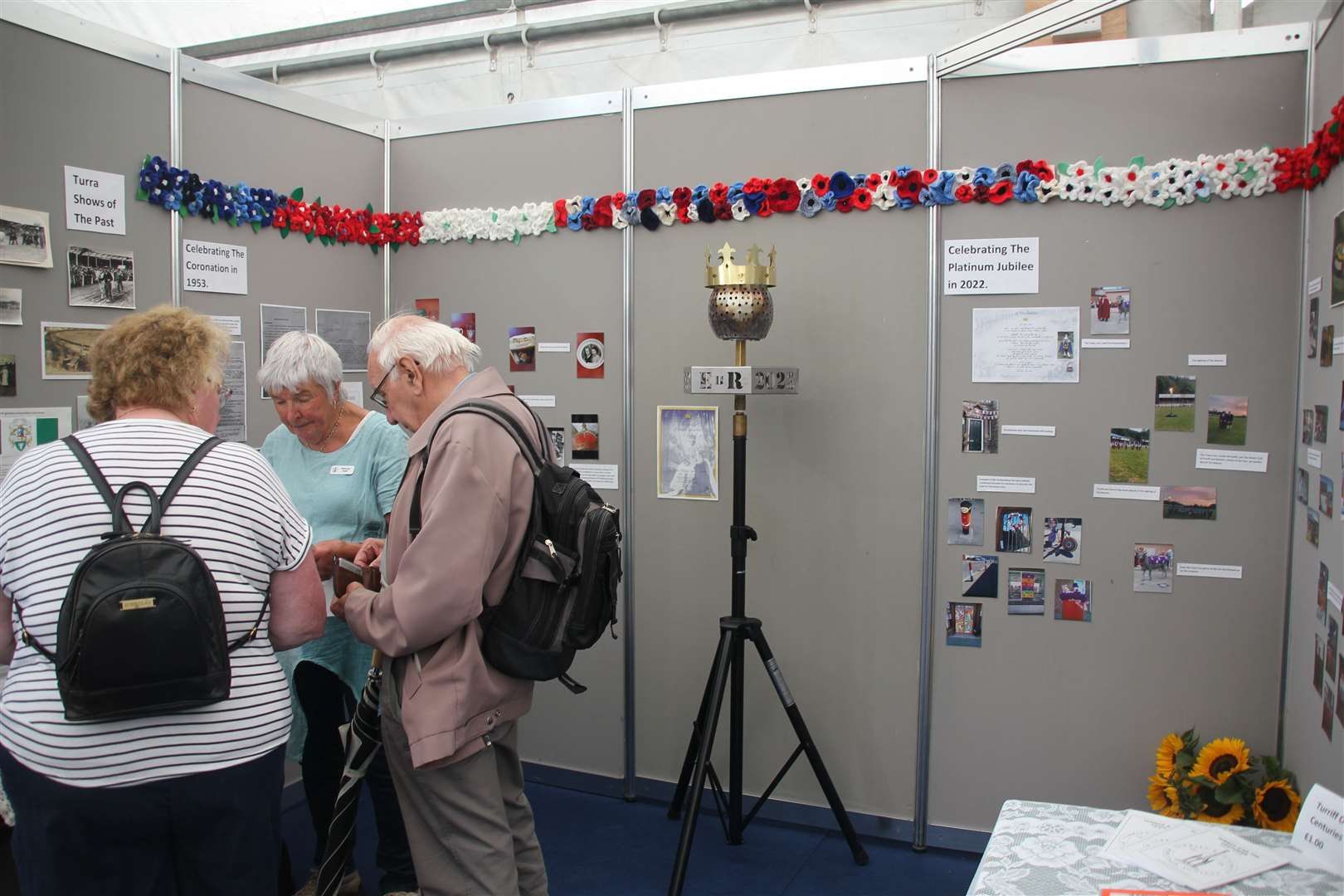 Turriff And District Heritage Society welcomed visitors to the Exhibition Marquee. Picture: Kirsty Brown