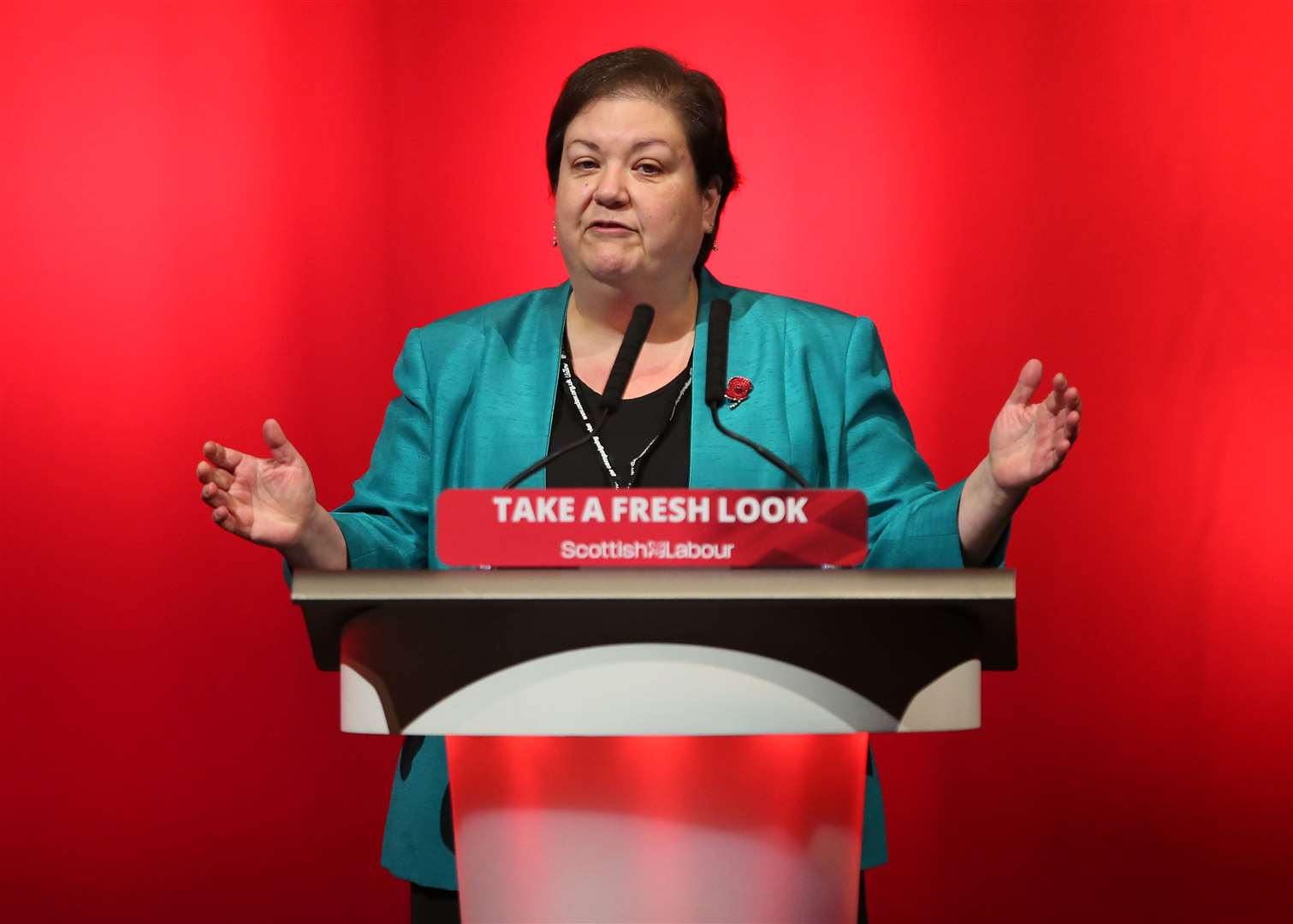 Jackie Baillie was speaking to Scottish Labour’s spring conference (PA)
