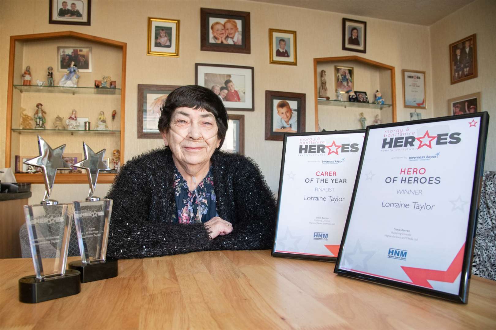 Lorraine Taylor, Banff was named 2022 hero of heroes and carer of the year. Picture: Daniel Forsyth