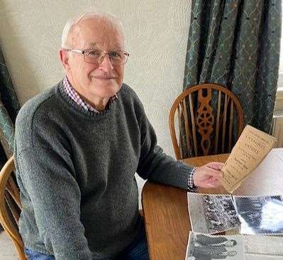 Jim Christie, former Keith Show chairman from 1981-1983, with an old programme.