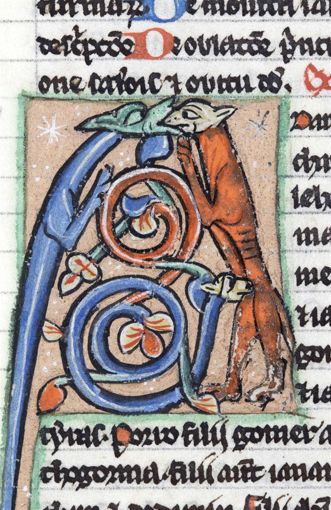 An ornate letter A at the beginning of the word “Adam” (University of Bristol/PA)