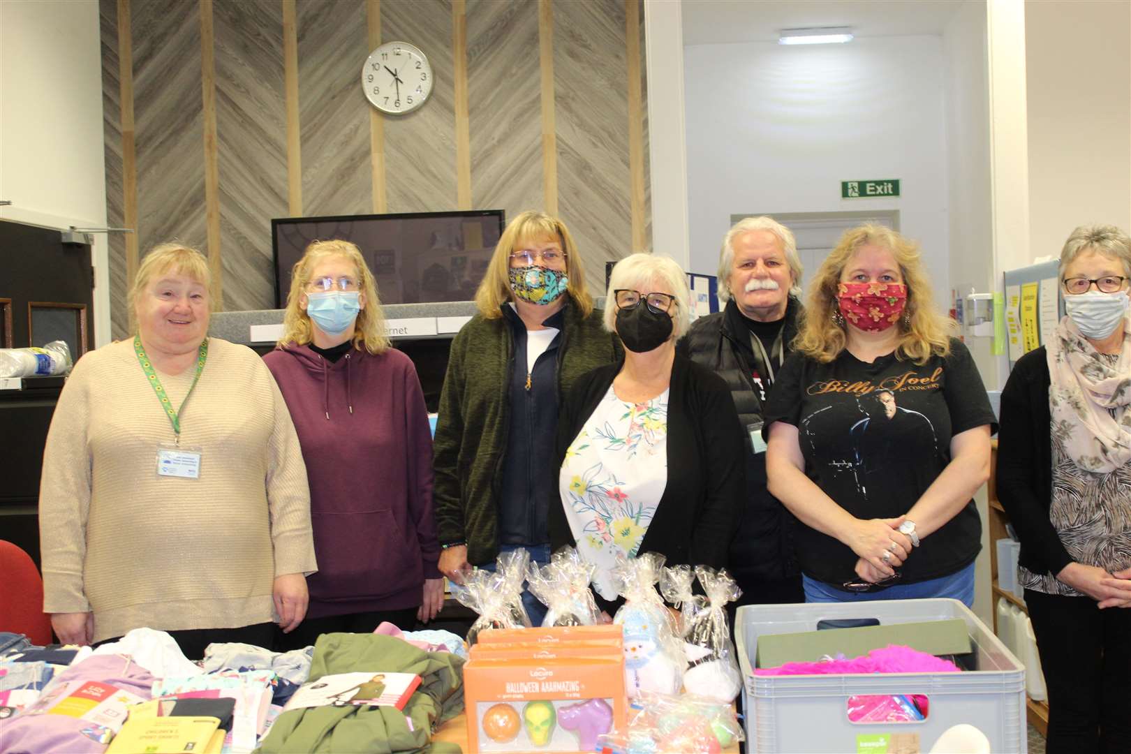 Volunteers with Grampian Opportunities had a busy time at Saturday's Christmas sale at their premises at West High Street, Inverurie. Picture: Griselda McGregor