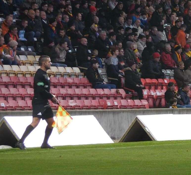 Kevin Buchanan officiates in front of some big crowds in the SPFL.