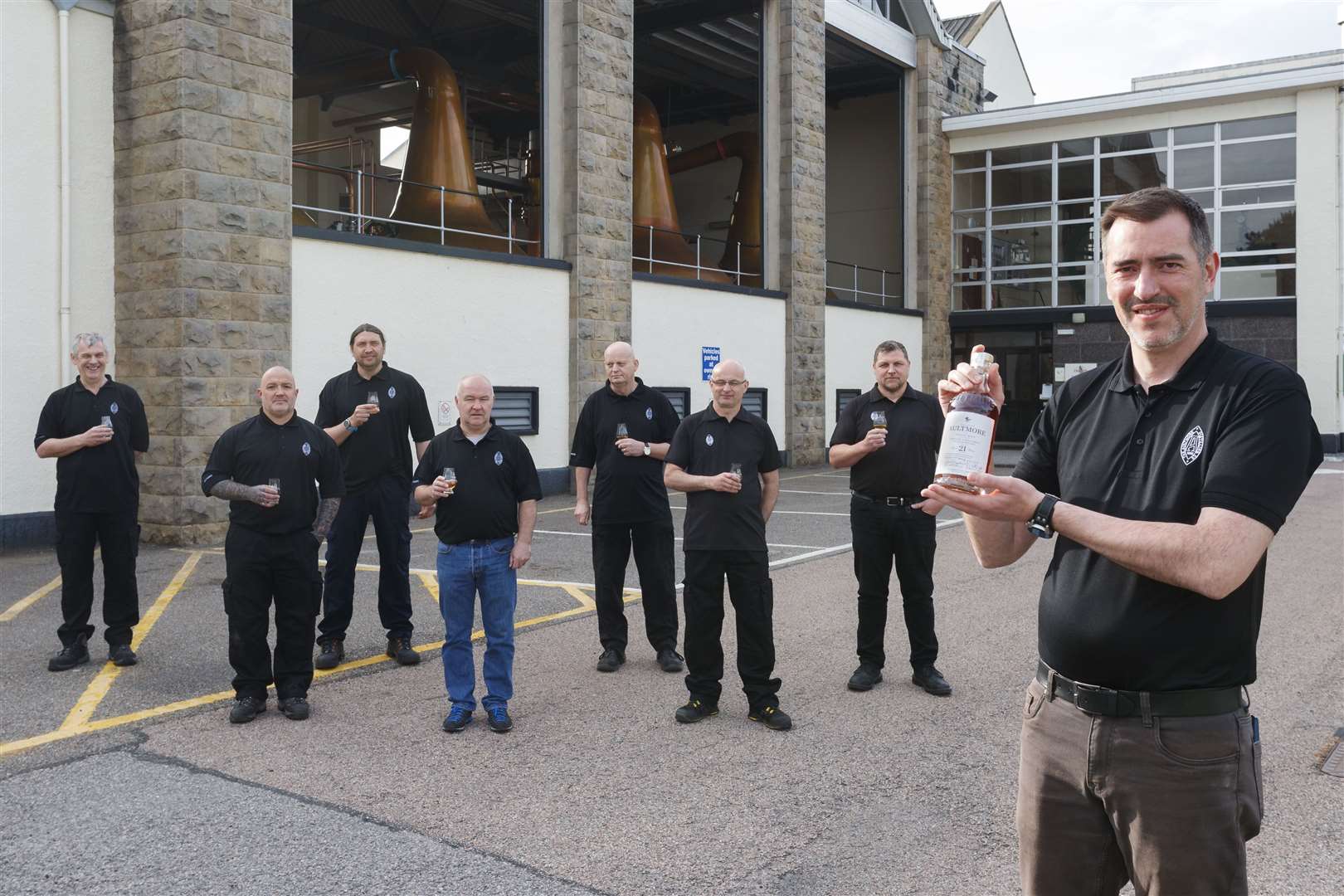 The team at Aultmore Distillery in Moray has announced a £15m expansion plan as it marks 125th anniversary.
