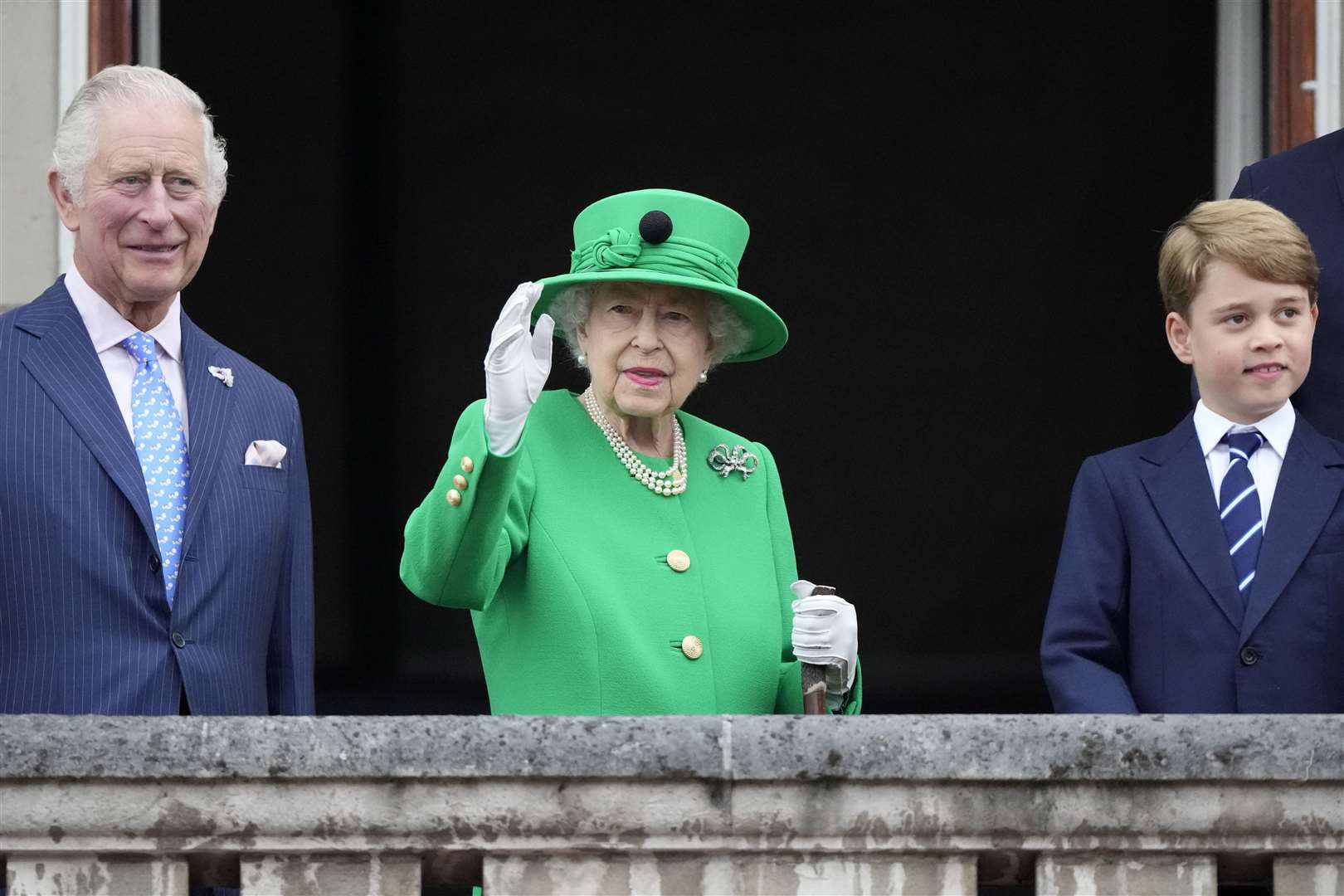 The Queen during the Platinum Jubilee celebrations in June (Frank Augustein/PA)