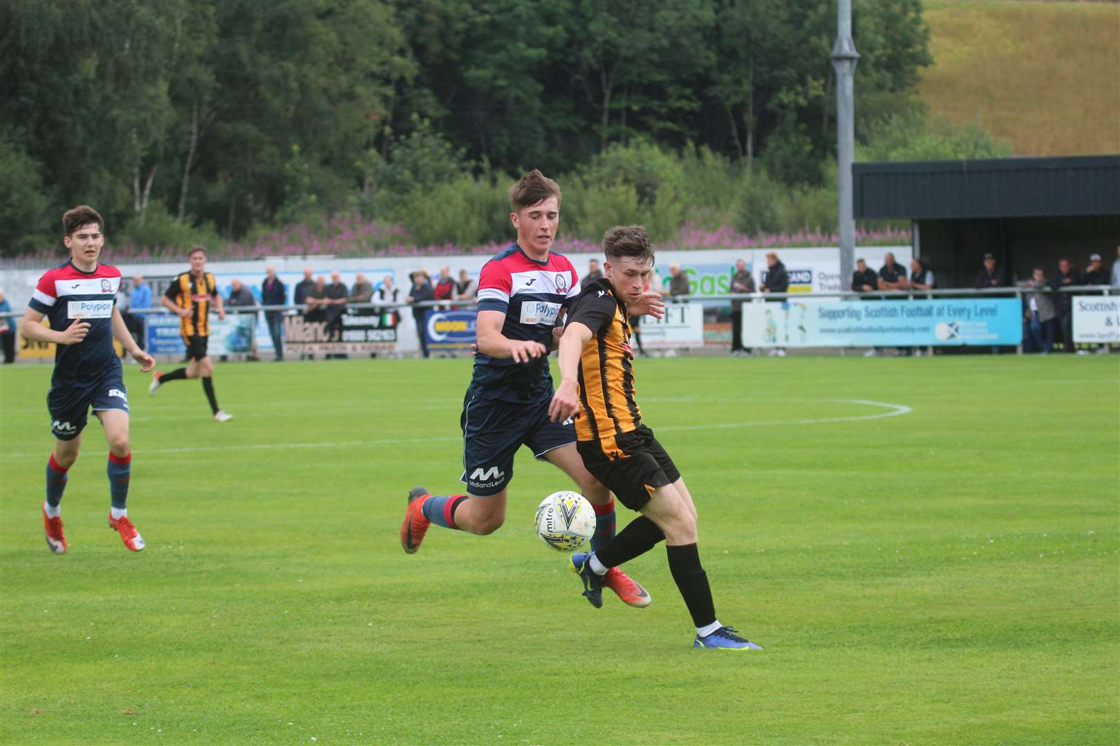 Huntly's Lyall Booth in action against Turriff. Picture: Kyle Ritchie