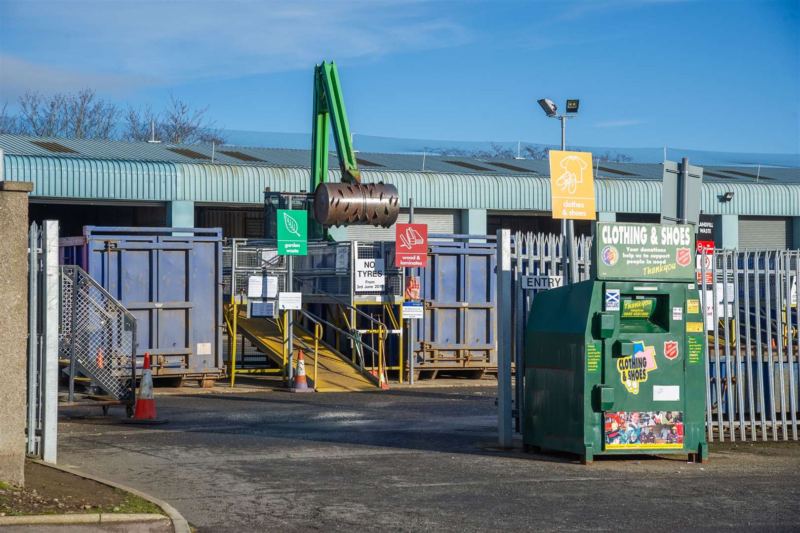 Huntly Household Waste and Recycling Centre on Steven Road Huntly will open on June 1. Picture: Daniel Forsyth..