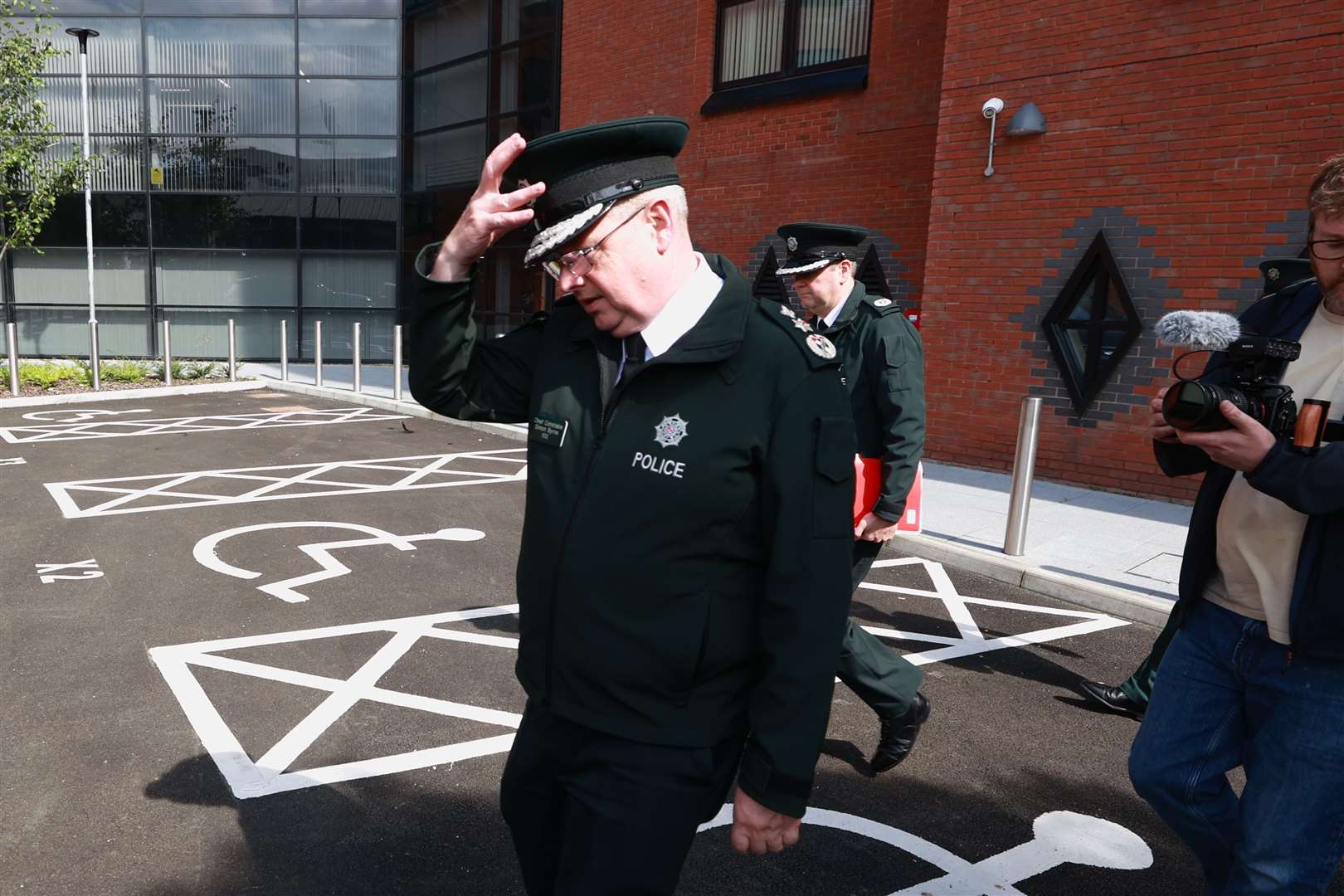 PSNI Chief Constable Simon Byrne attended a closed session of the Northern Ireland Policing Board on Thursday (Liam McBurney/PA)