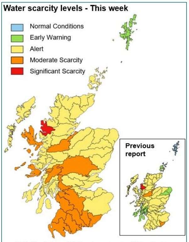 The whole of Scotland now faces water shortages
