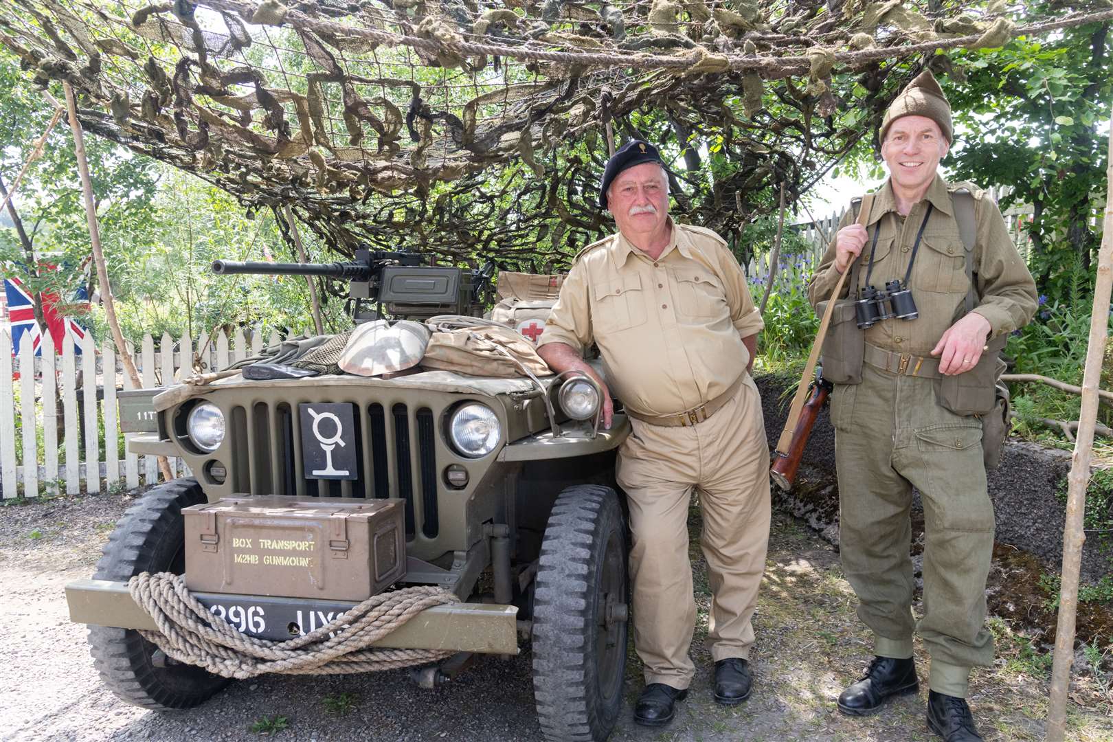John Webster and Kevin Wykes from the Scottish Military Vehicle Group. Picture: Beth Taylor.