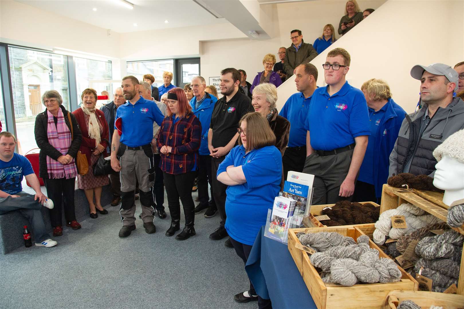 MRO staff and volunteers gather at the charity's HQ opening in Buckie last year. Picture: Daniel Forsyth