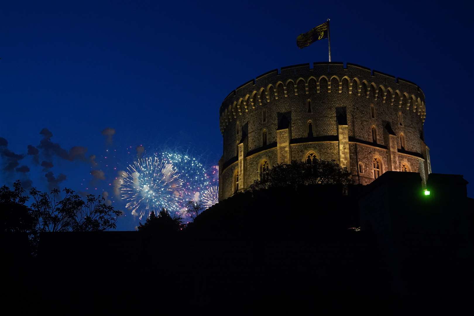Fireworks over Windsor Castle (Steve Parsons/PA)
