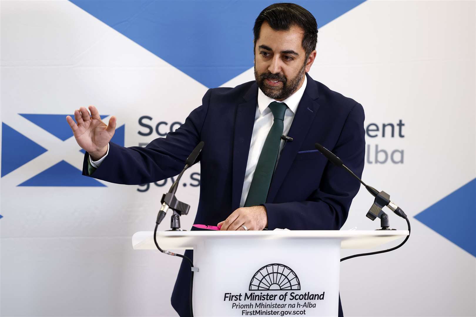 Douglas Ross said in ‘many seats’ in Scotland the election will be a straight fight between his party and Humza Yousaf’s SNP (Jeff J Mitchell/PA)
