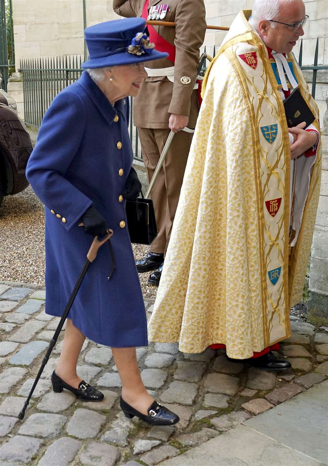 The Queen with her walking stick (Arthur Edwards/The Sun/PA)