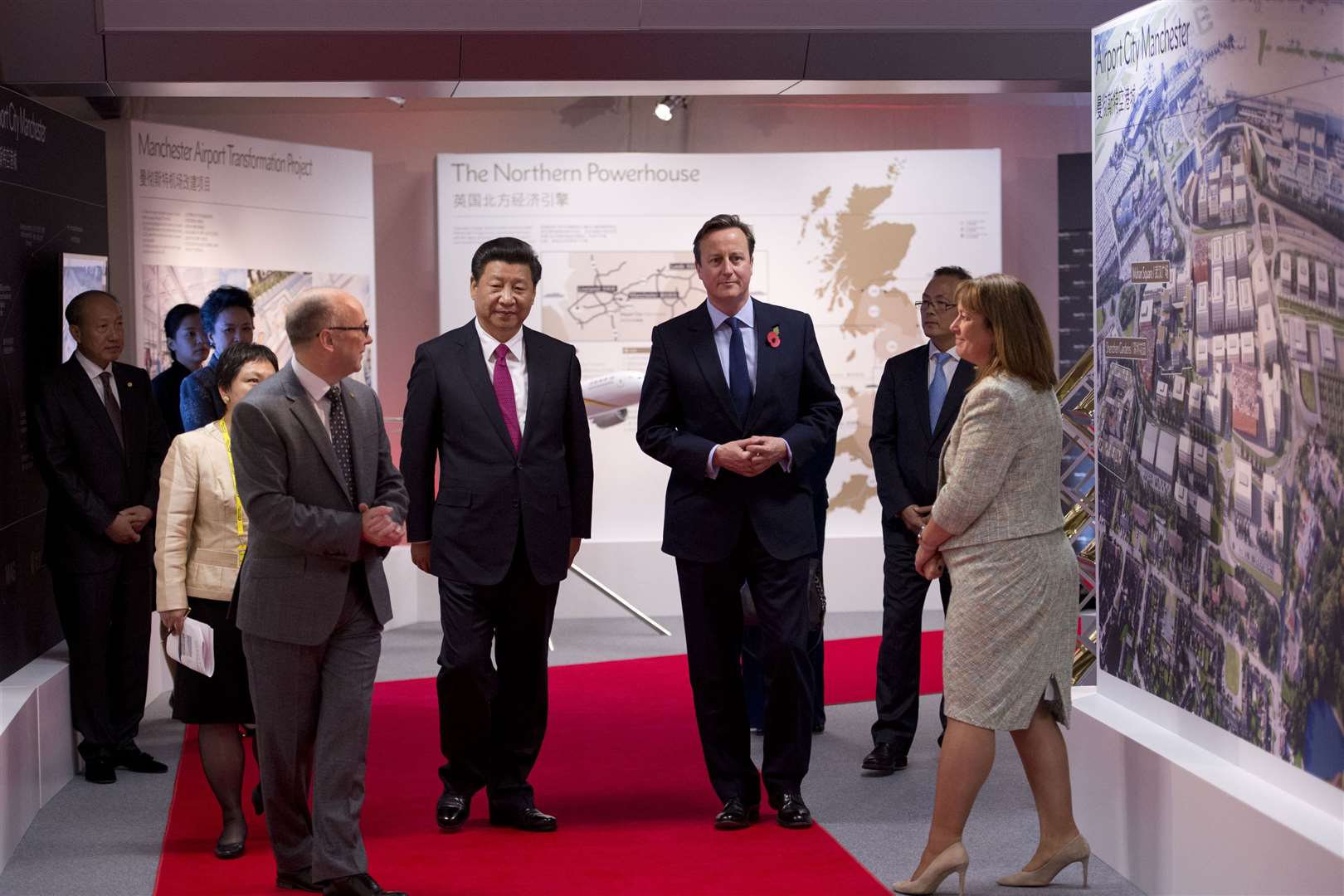 David Cameron with Chinese President Xi Jinping (Oli Scarff/PA)