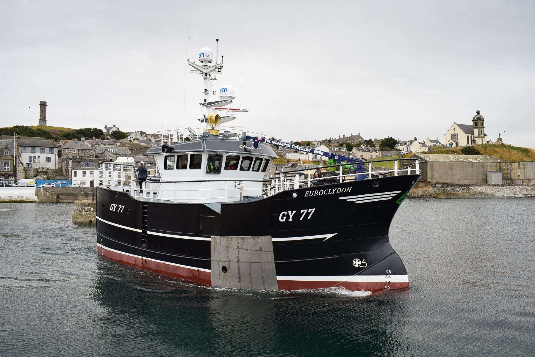 Macduff Shipyards latest new build fishing vessel Euroclydon.