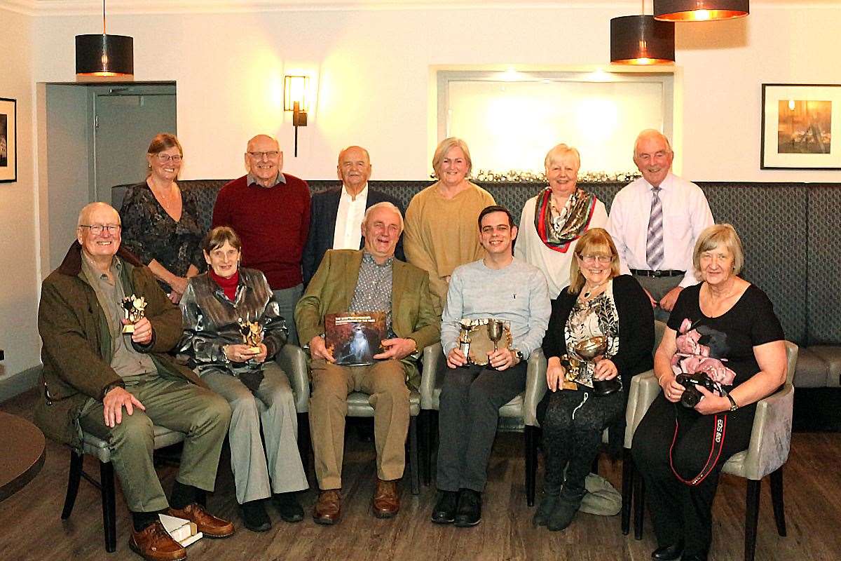 Deveron Camera Club members at their end of season awards ceremony.
