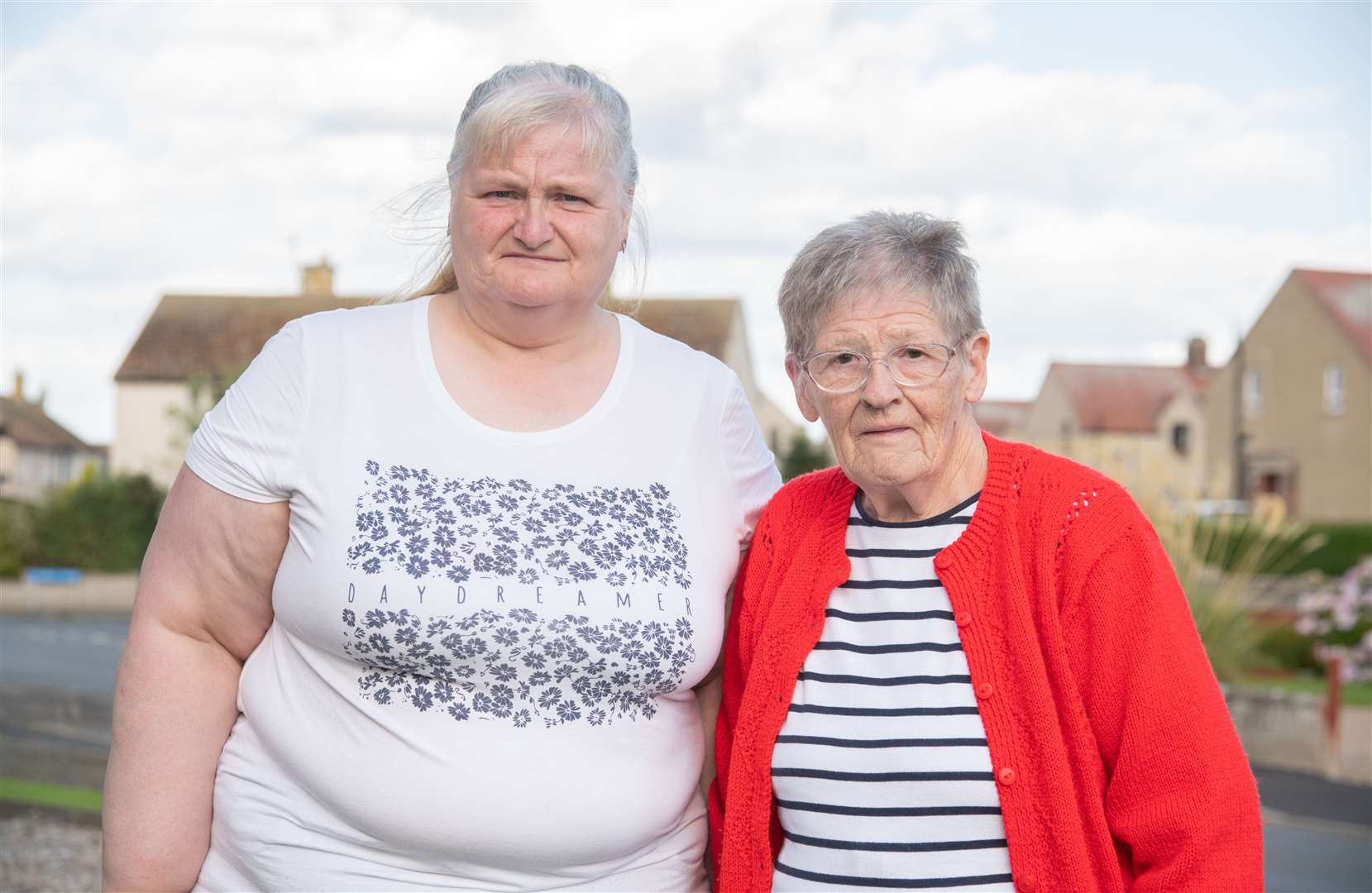 Patricia Barclay (right) and her daughter Linda (left) are angry about the irregular and late running of the Stagecoach buses from Portsoy to Banff and Macduff...Picture: Daniel Forsyth
