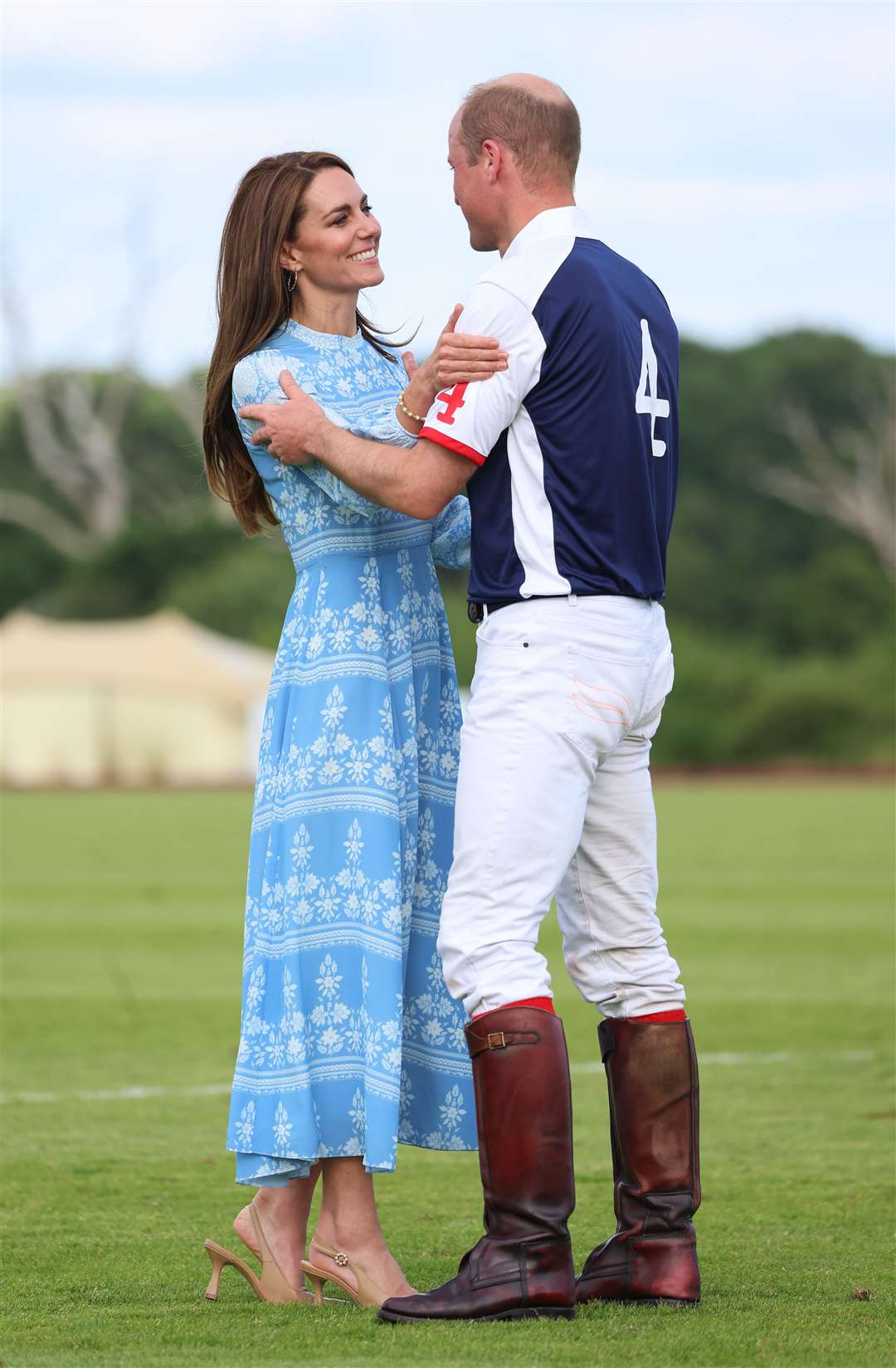 The Prince and Princess of Wales at the Outsourcing Inc Royal Charity Polo Cup.