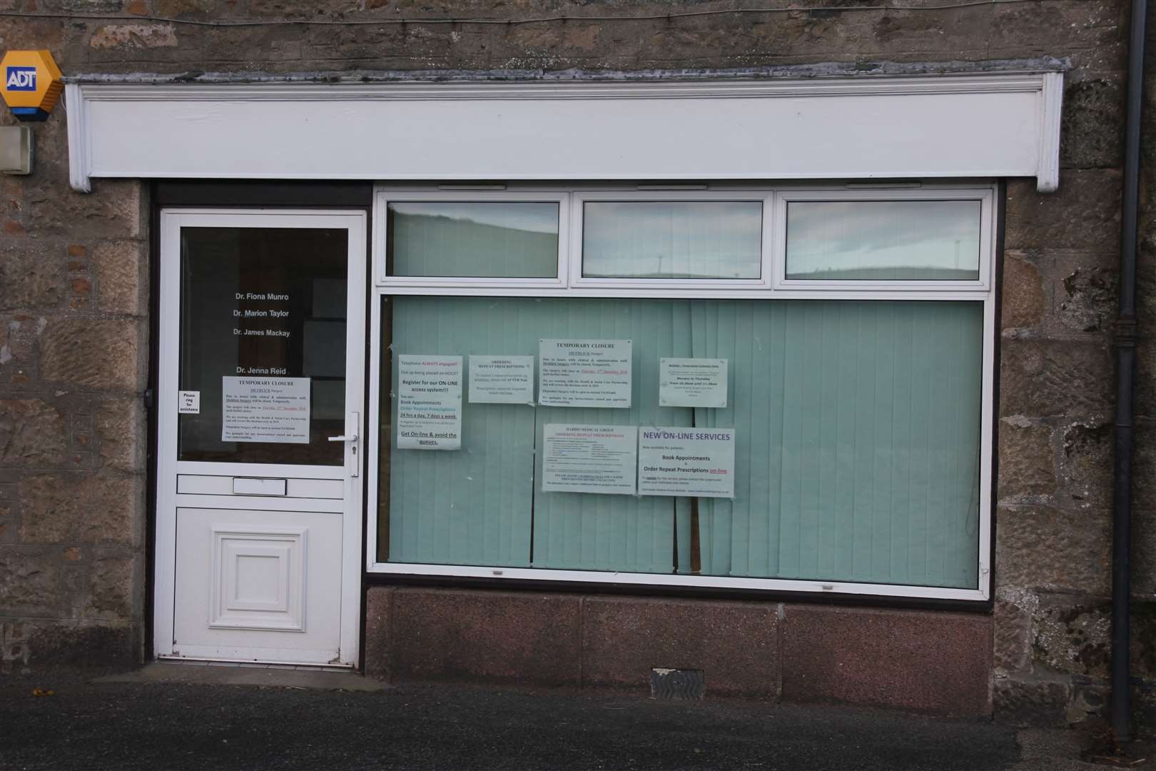Following a temporary closure last December it has been confirmed that the Methlick GP surgery will not reopen. Pic: Kirsty Brown