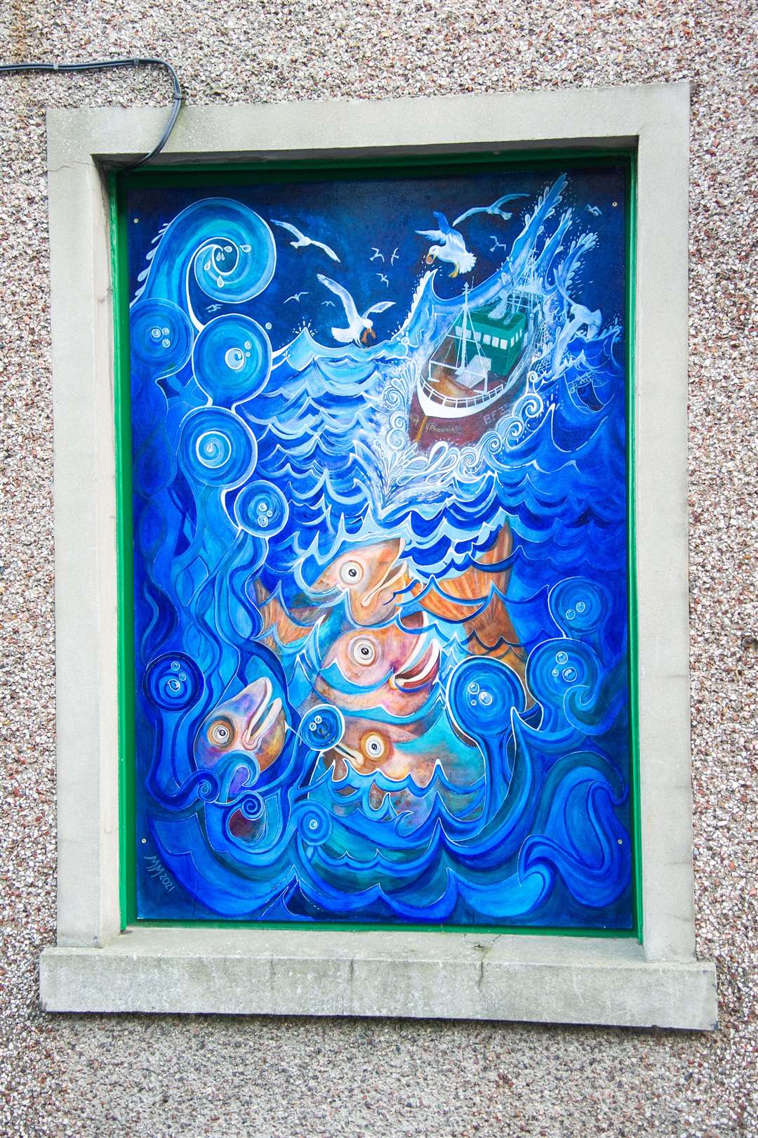 Mural in Macduff...The Phoenix Fund have added murals and photographs around Banff and Macduff. ..Picture: Daniel Forsyth..