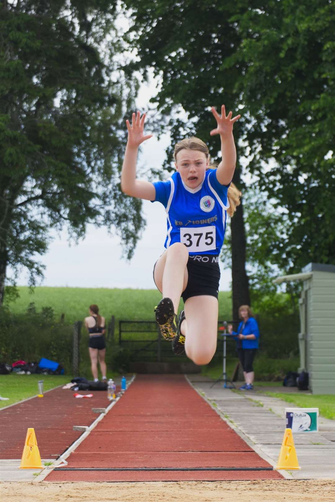 Rowan Bain (Speyside High) jumped a personal best. Picture: Kyle Wilkinson