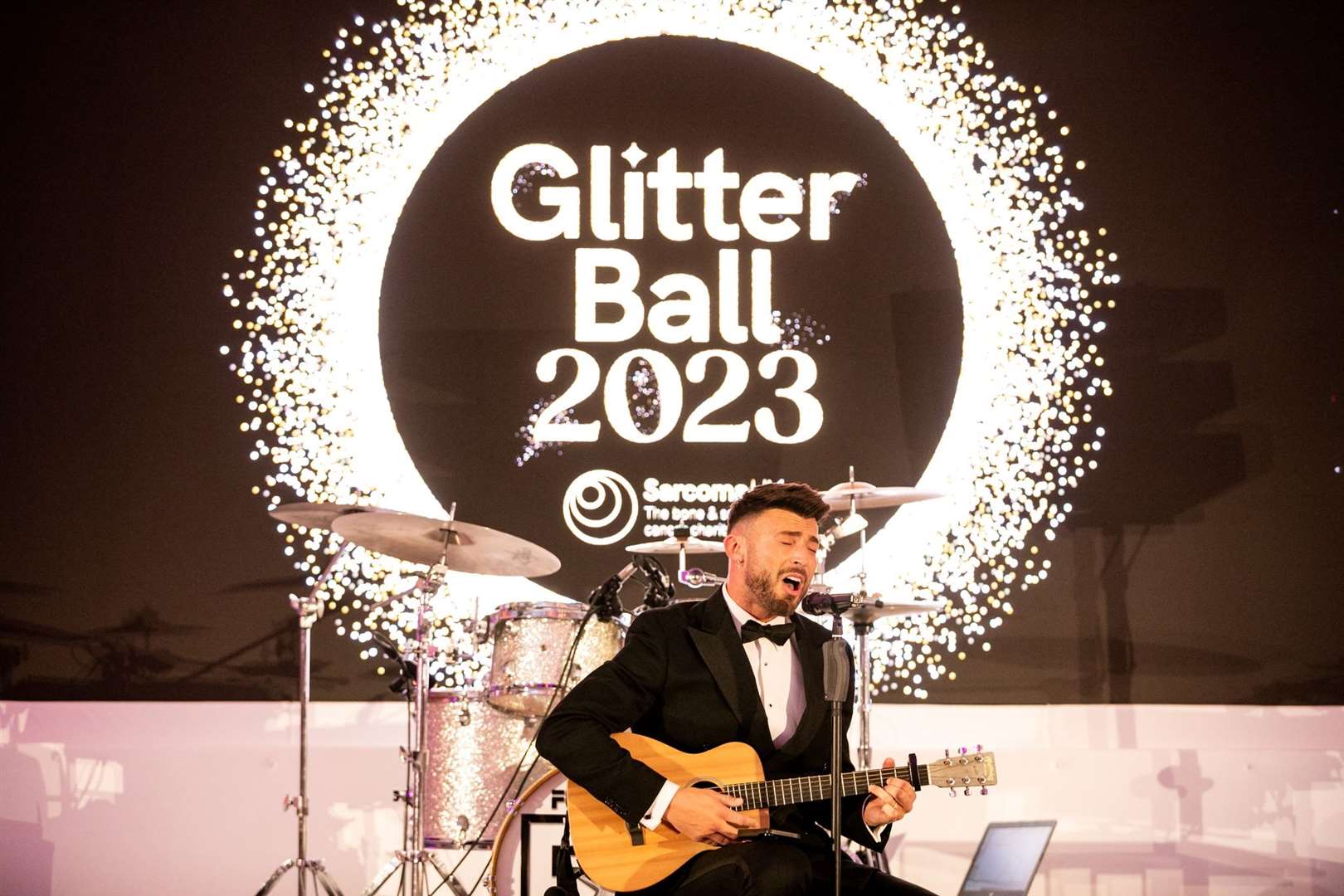 Jake Quickenden performed at Sarcoma UK’s Glitter Ball 2023 in March (Ian Randall/Sarcoma UK/PA)