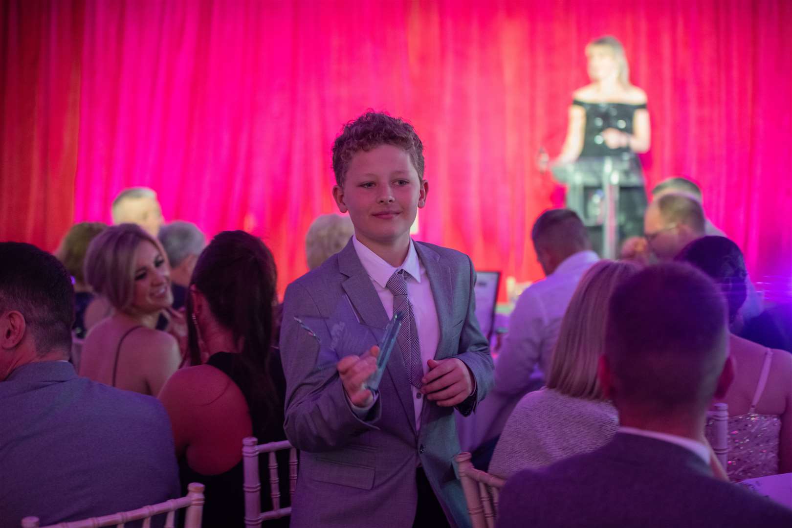 Winner of the Primary Pupil of the Year award Jack Walker at the 2023 Moray and Banffshire Hero Awards. Picture: Daniel Forsyth