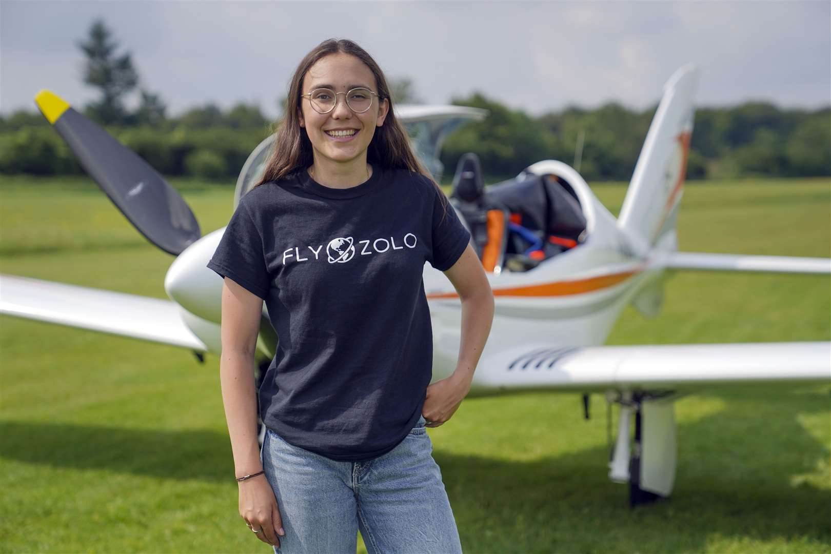 Zara Rutherford said she hopes to get more girls interested in aviation (Steve Parsons/PA)