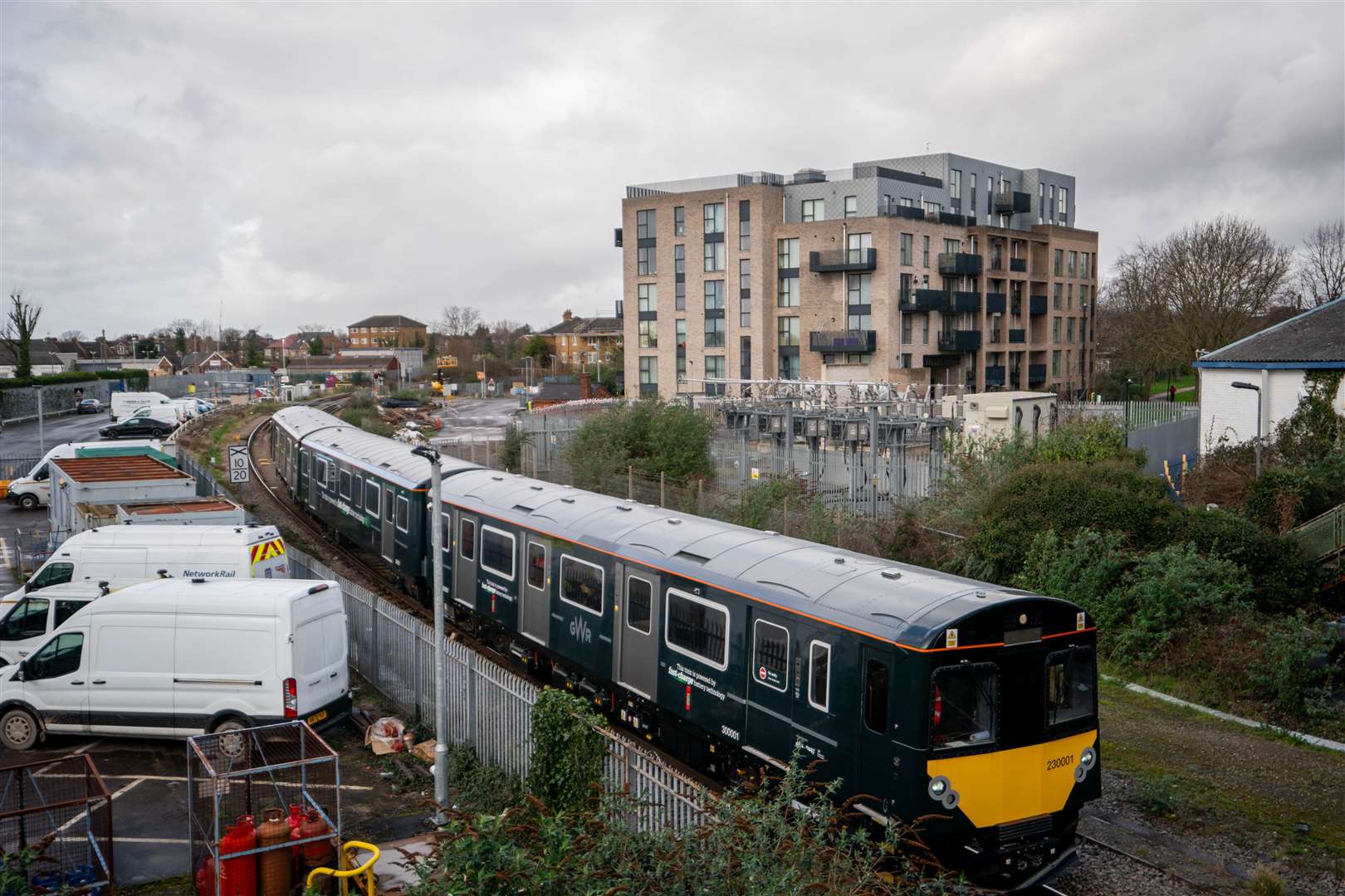 Great Western Railway’s rapid-charging battery train trial will run for 12 months on its Greenford branch line (James Manning/PA)