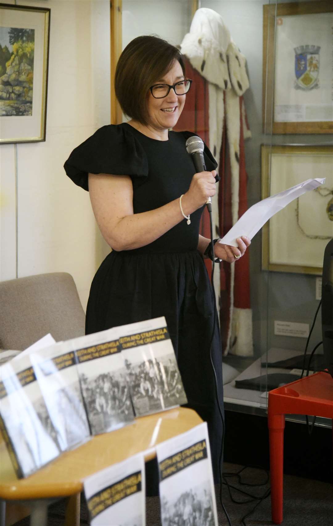 Esther Green giving a speech at the book launch at Keith Library...Picture: Beth Taylor.