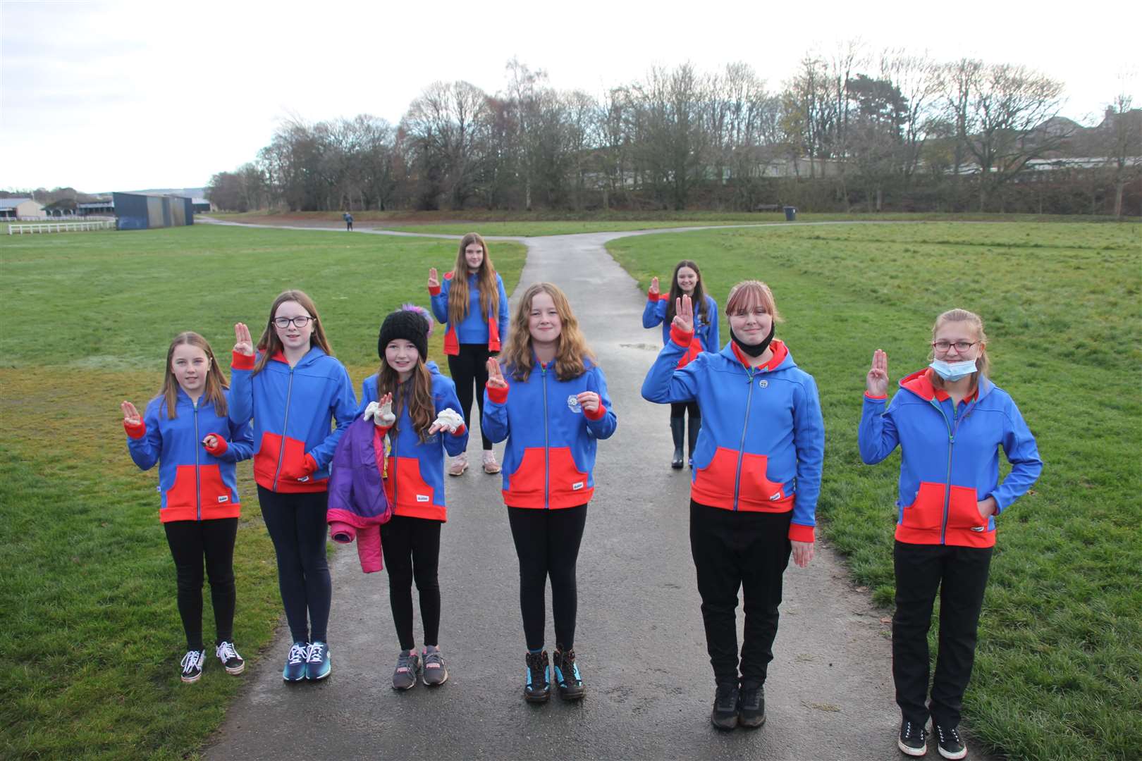 New pledgers at Turriff Guides
