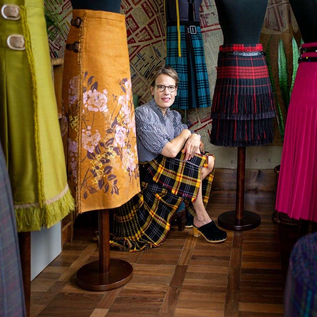 NEOS Venue 2 - ACME ATELIER (Andrea Chappell) is the studio of bespoke kiltmaker Andrea Chappell, where handstitched kiltmaking combines with handprinted textiles to connect heritage crafts and contemporary design.