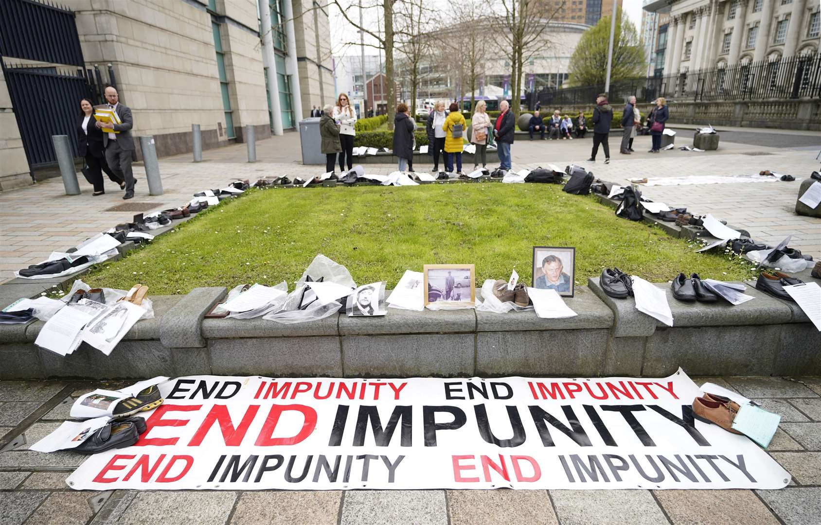 A number of protests have been held against the Government’s legacy Bill (Niall Carson/PA)
