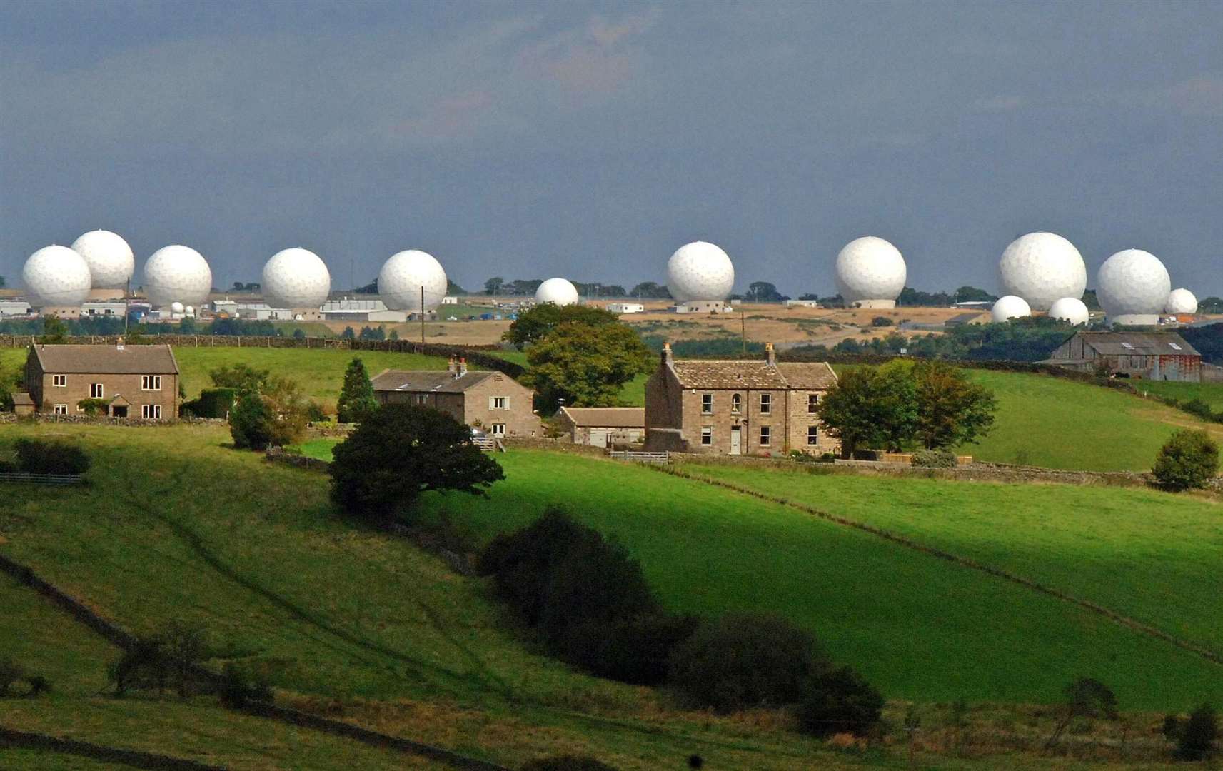 RAF Menwith Hill is known for its giant radomes (John Giles/PA)