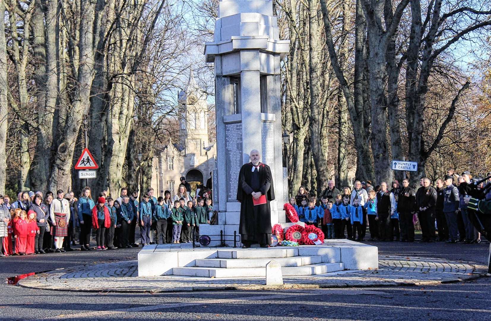 2018 Huntly Remembrance parade, service and wreath laying. ..Picture: Lyn MacDonald.