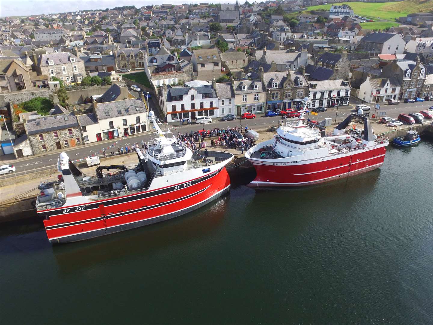 Endeavour V and Venture IV were named during a special ceremony at Macduff Harbour.