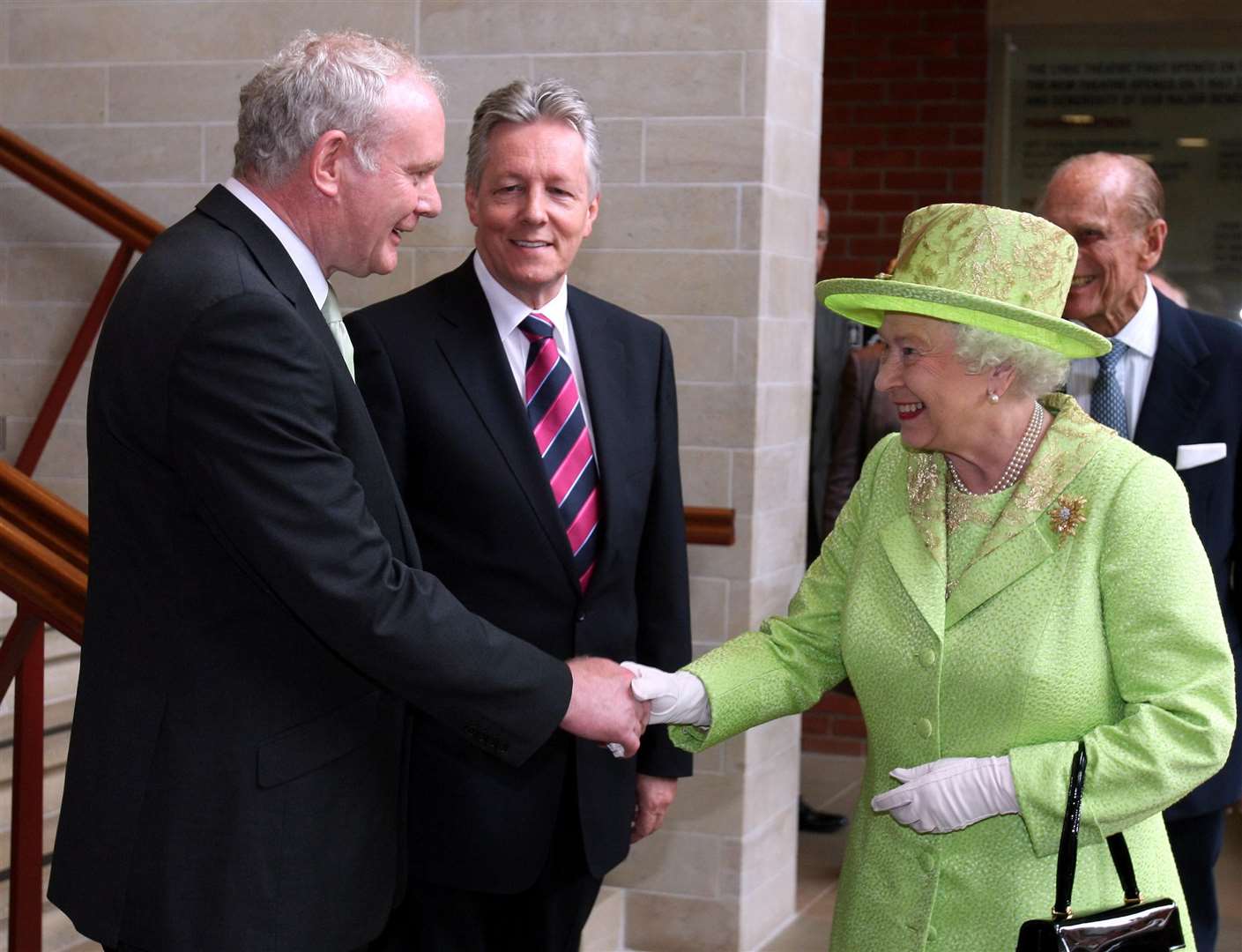 The Queen’s historic handshake with Martin McGuinness (Paul Faith/PA)