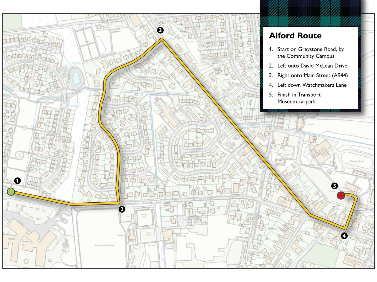 The Alford parade route.