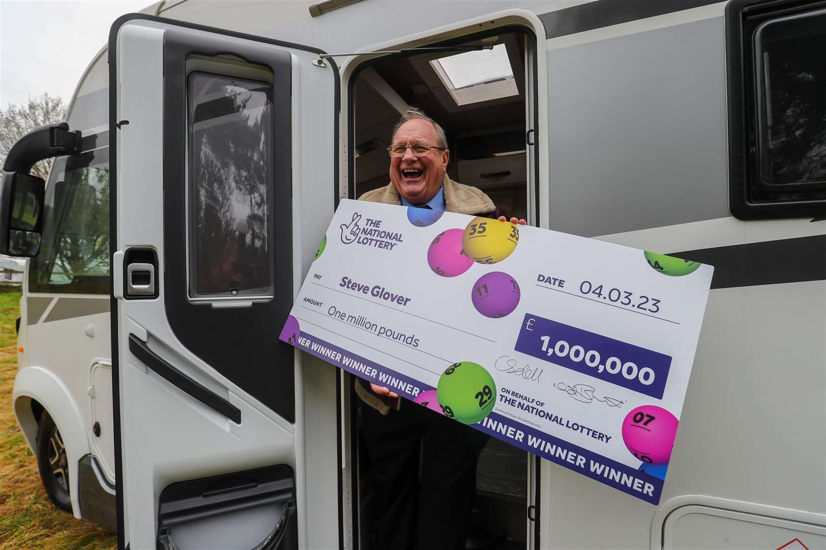 He has already bought the motorhome ready to take to the road (Martin Bennett/National Lottery/PA)