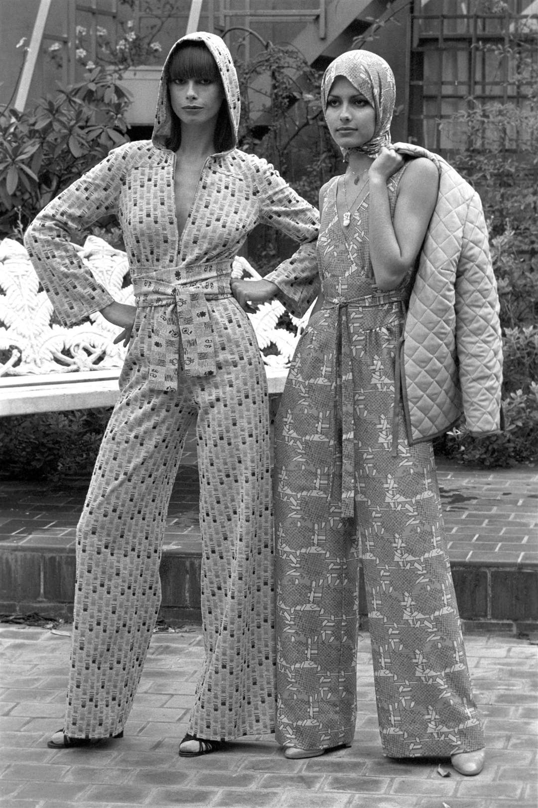 Models in Mary Quant jumpsuits, 1975 (PA)