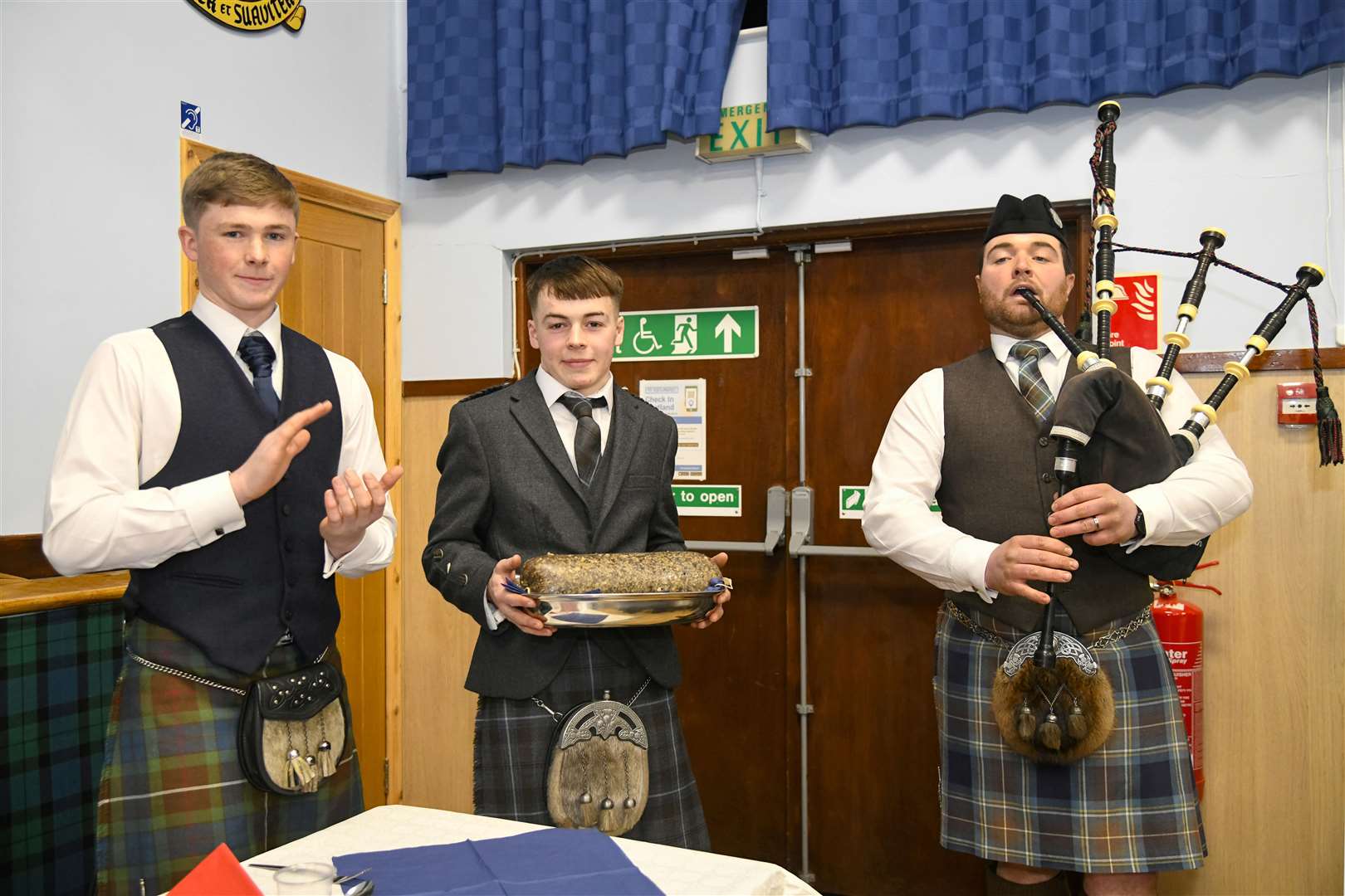 From left: Mitchell McGillivray, Ryan Hendry and Ewen Gregor. Picture: Beth Taylor.