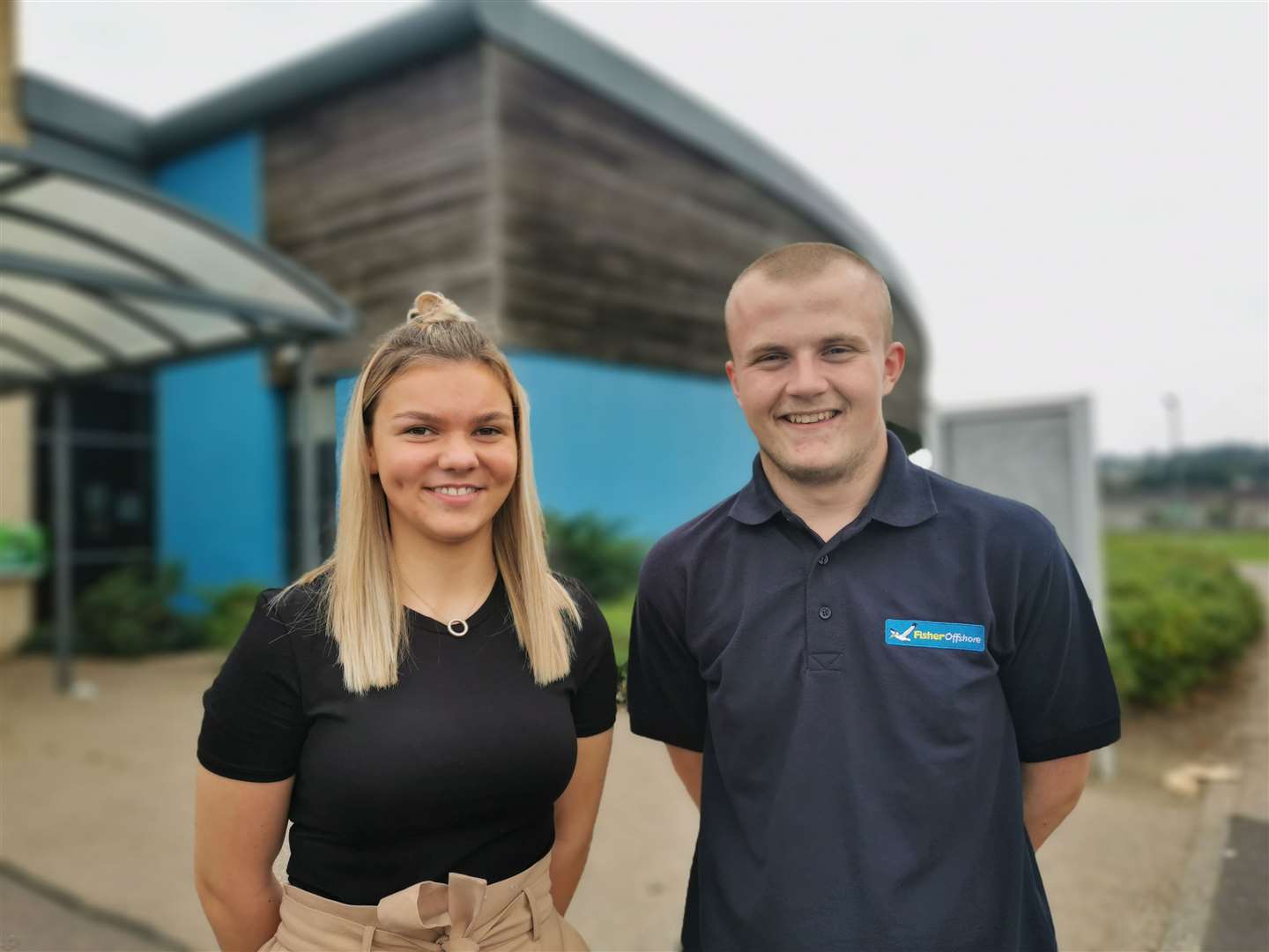 Former Meldrum Academy pupil Ellen Collie is now undertaking a modern apprenticeship in business and administration at James Fisher Offshore. She is with fellow modern apprentice Nathan Peden, who is studying engineering maintenance.