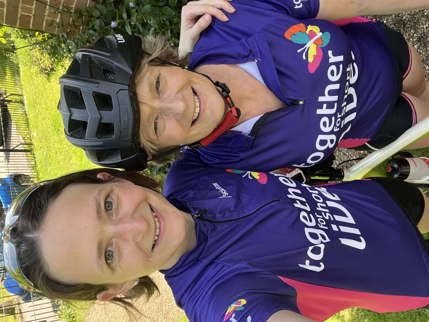 Ms Lennon has been training for her bike marathon since May 2020. She has received a lot of support from her mother (Francesca Lennon/ PA)