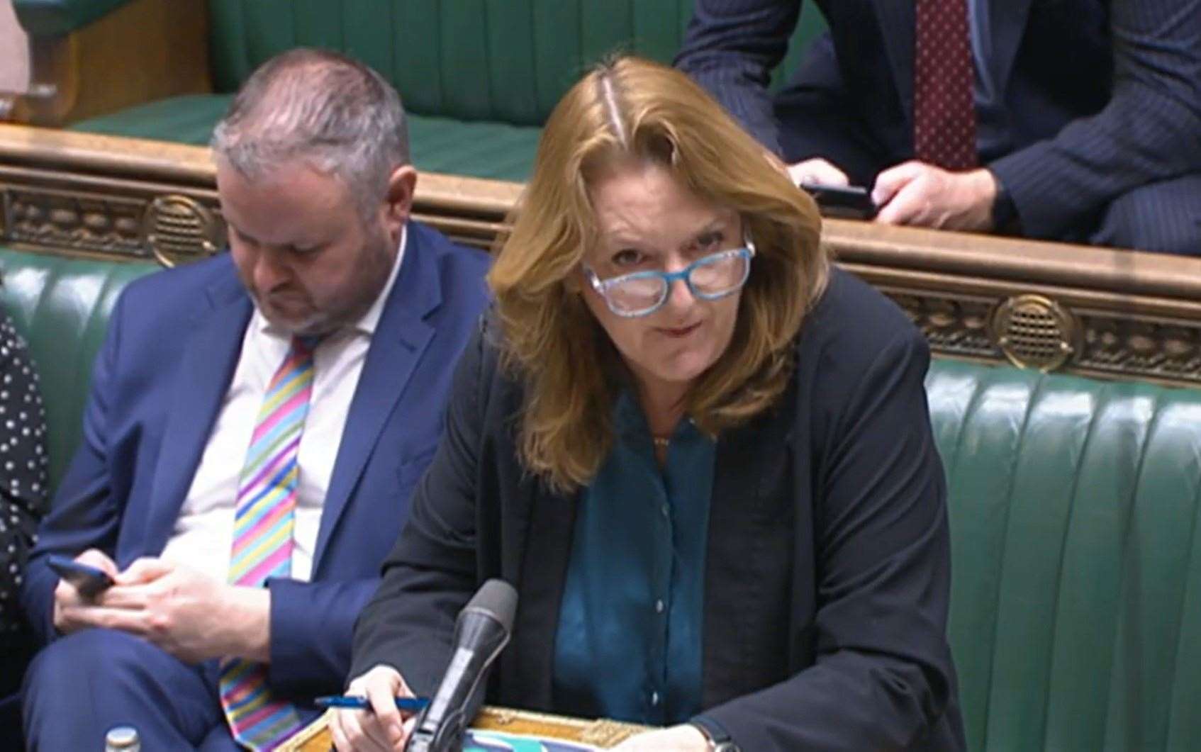 Home Office minister Sarah Dines replies to MPs in the House of Commons (PA)
