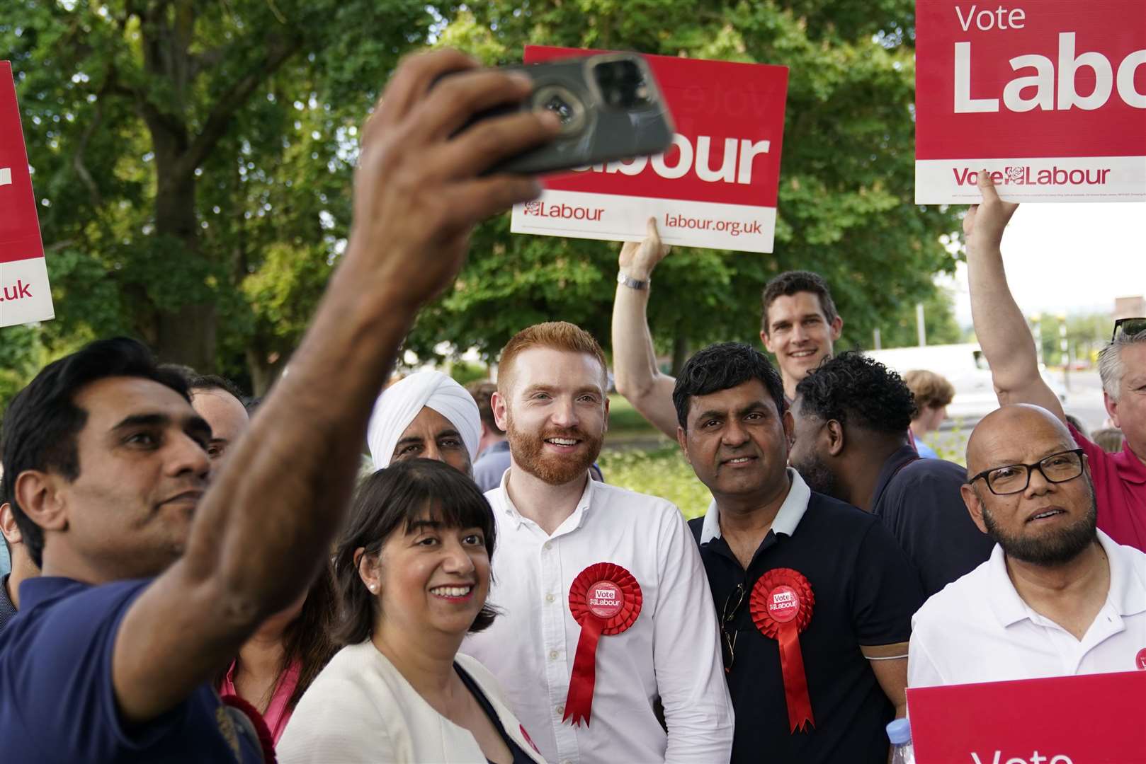 Labour has already started campaigning in Boris Johnson’s Uxbridge and South Ruislip seat (Andrew Matthews/PA)