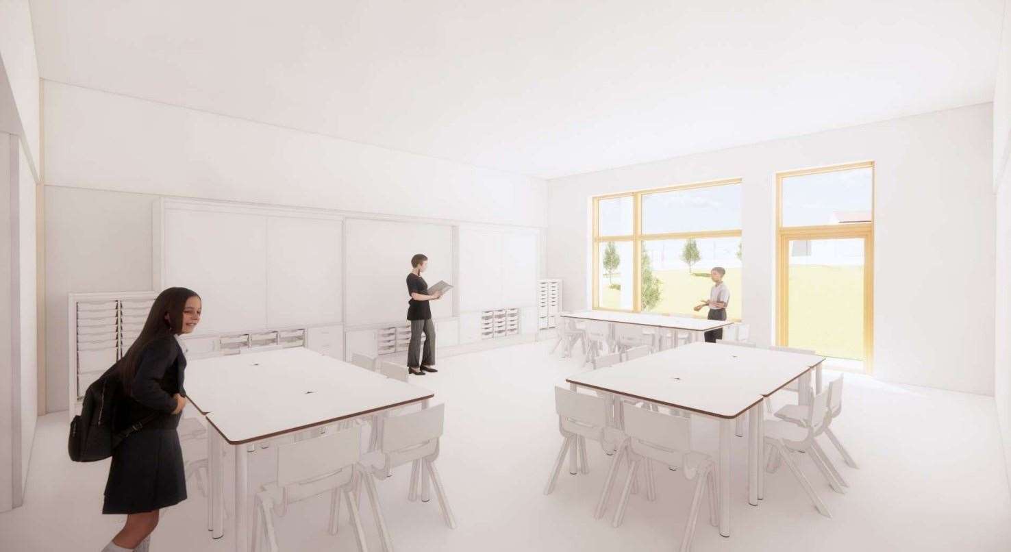 Architects impressions of the new primary shcool for Fraserburgh