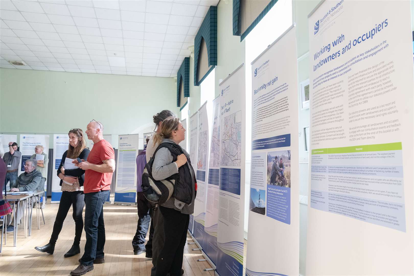 A public consultation was held by SSEN for the Beauly-Blackhillock-New Deer-Peterhead overhead line development electricity infrastructure project at Longmore Community Hall in Keith. ..Picture: Beth Taylor.