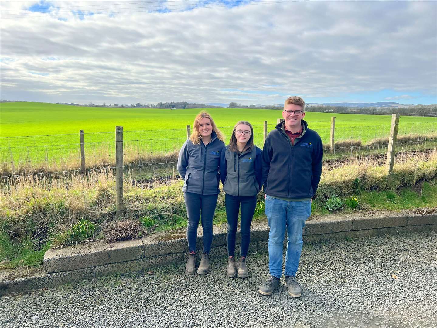 Emma Hamilton, Caitlin Ritchie and Alastair Imlay, summer students who have become full-time employees in the Trials Team.