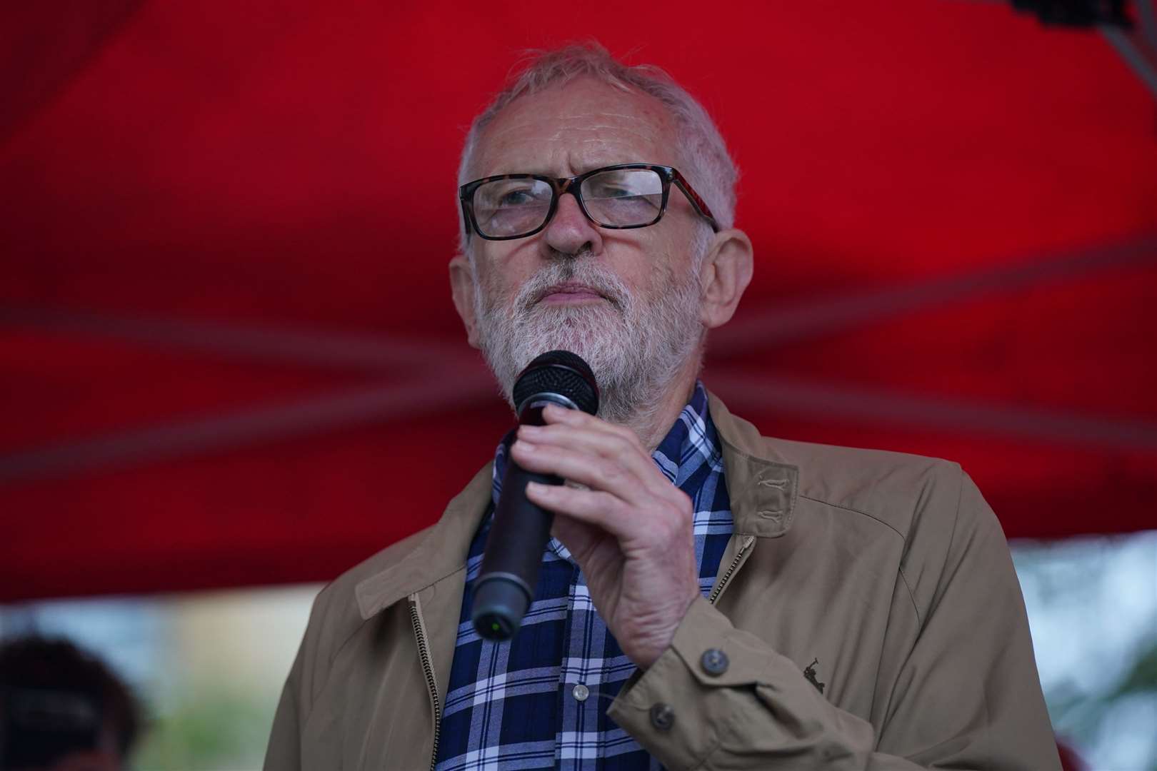 Jeremy Corbyn has not explicitly condemned Hamas (Lucy North/PA)